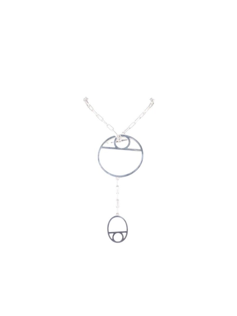 Hermes Chaine D'ancre Game Silver Necklace